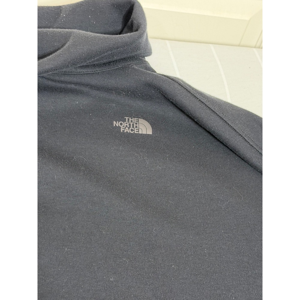 The North Face City Standard Poncho Black Funnel Neck Oversized Sweatshirt M/L - Picture 6 of 6